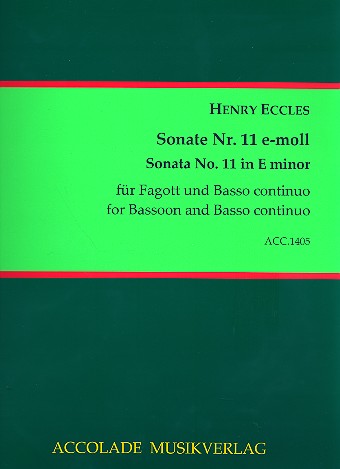 Sonate e-Moll Nr.11 für Fagott und Bc    
