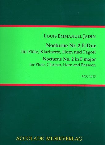 Nocturne F-Dur Nr.2  für Flöte, Klarinette, Horn und Fagott  Partitur und Stimmen