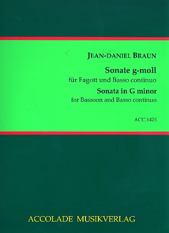 Sonate g-Moll für Fagott und Bc  (mit Faksimile)  