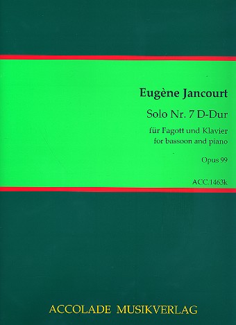 Solo D-Dur Nr.7 op.99 für Fagott und Klavier    