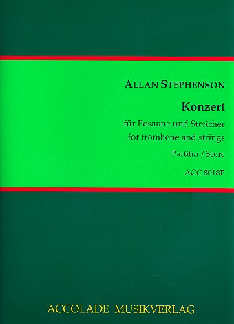 Konzert für Posaune und Streichorchester  Partitur  