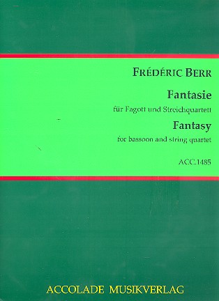 Fantasie B-Dur für Fagott und Streichquartett  Partitur und Stimmen  