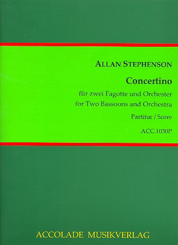 Concertino  für 2 Fagotte und Orchester  Partitur
