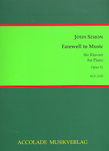 Farewell to Music op.51  für Klavier  