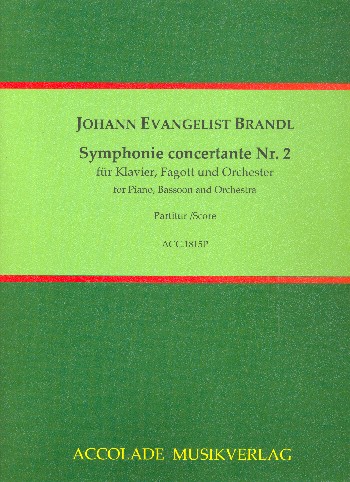 Symphonie concertante C-Dur Nr.2  für Fagott, Klavier und Orchester  Partitur