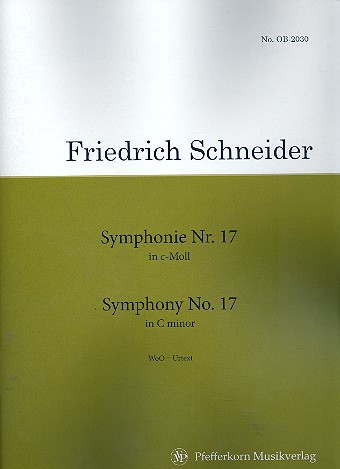 Sinfonie c-Moll Nr.17 WoO  für Orchester  Partitur