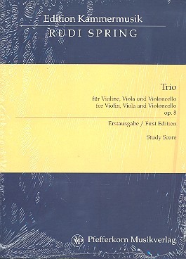 Trio op.8  für Violine, Viola und Violoncello  Studienpartitur