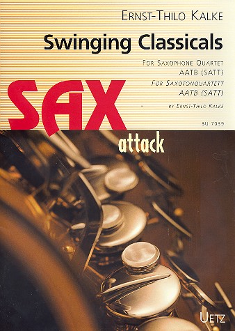 Swinging Classicals für 4 Saxophone&nbsp;&nbsp;(AATB/SATT)&nbsp;&nbsp;Partitur und Stimmen