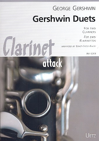 Gershwin Duets für 2 Klarinetten  (Klavier ad lib)  Spielpartitur und Klavier-Partitur