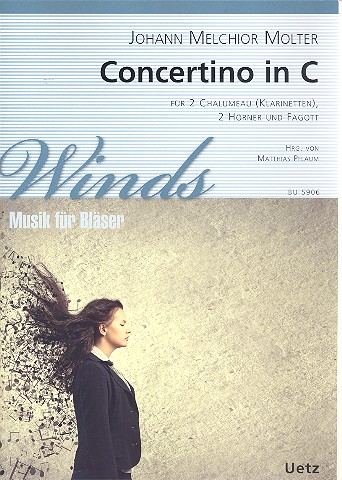 Concertino in C  für 2 Chalumeau (Klarinetten), 2 Hörner und Fagott  Partitur und Stimmen