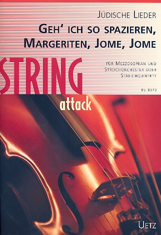 Jüdische Lieder Band 1 für Mezzosopran&nbsp;&nbsp;und Streichorchester (Streichquintett)&nbsp;&nbsp;Partitur und Stimmen