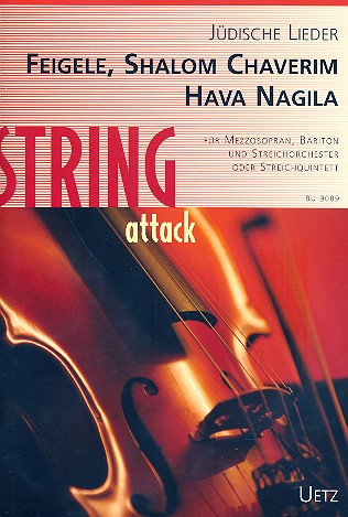 Jüdische Lieder Band 4 für Mezzosopran,&nbsp;&nbsp;Bariton und Streichorchester (Streichquintett)&nbsp;&nbsp;Partitur und Stimmen