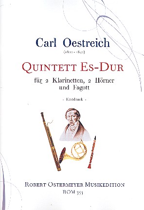 Quintett Es-Dur  für 2 Klarinetten, 2 Hörner und Fagott  Partitur und Stimmen