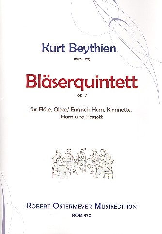 Quintett op.7  für Flöte, Oboe (Englischhorn), Klarinette, Horn und Fagott  Partitur und Stimmen