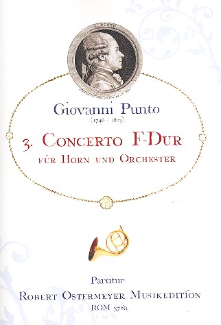 Konzert F-Dur Nr.3  für Horn und Orchester  Partitur