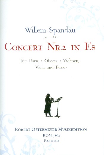 Konzert Es-Dur Nr.2  für Horn solo, 2 Oboen, 2 Violinen, Viola und Bc  Partitur