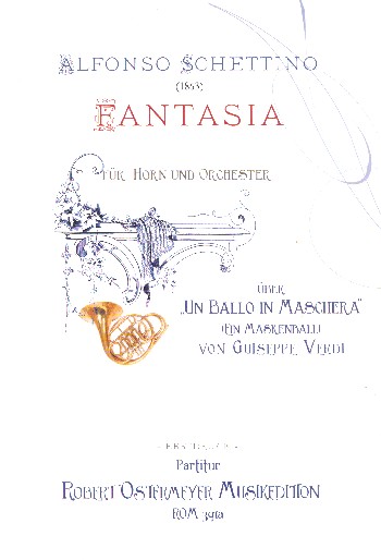 Fantasia über Un ballo in maschera  für Horn und Orchester  Partitur