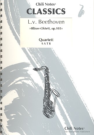 Bläser-Oktett op.103&nbsp;&nbsp;für 4 Saxophone (SATBar)&nbsp;&nbsp;Partitur und Stimmen
