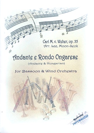 Andante e Rondo ongarese op.35  für Fagott und Blasorchester  Partitur und Stimmen