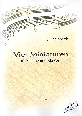 4 Miniaturen  für Violine und Klavier  