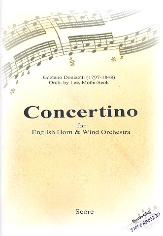 Concertino  für Englischhorn und Blasorchester  Partitur und Stimmen