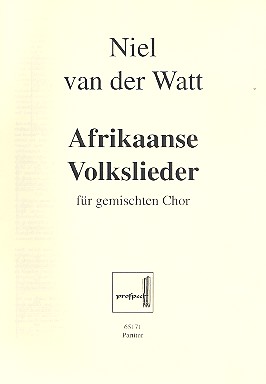Afrikaanse Volkslieder  für gem Chor a cappella  Partitur (nl)