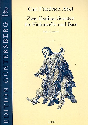2 Berliner Sonaten  für Violoncello und Kontrabass  Partitur und Stimmen