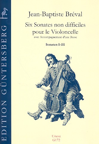6 Sonates non difficile op.40 vol.1&nbsp;&nbsp;pour violoncelle et basse&nbsp;&nbsp;partition et parties