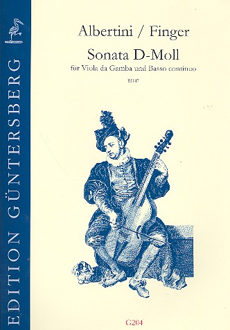 Sonata D-Moll für Viola da gamba&nbsp;&nbsp;und Bc&nbsp;&nbsp;Partitur und Stimmen