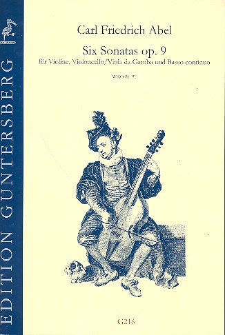 6 easy Sonatas op.9  für Violine, Violoncello (Viola da gamba) und Bc  Partitur und Stimmen (Bc ausgesetzt)