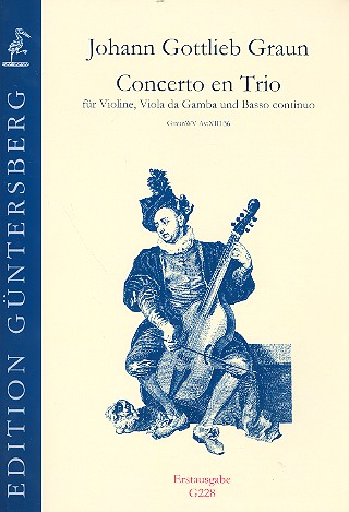Concerto en Trio GraunWV A:XIII:36  für Violine, Viola da gamba und Bc  Partitur und Stimmen (Bc ausgesetzt)