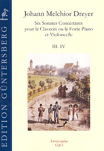 6 Sonates concertants vol.2 (nos.3-4)  pour violoncelle et clavecin (forte piano)  
