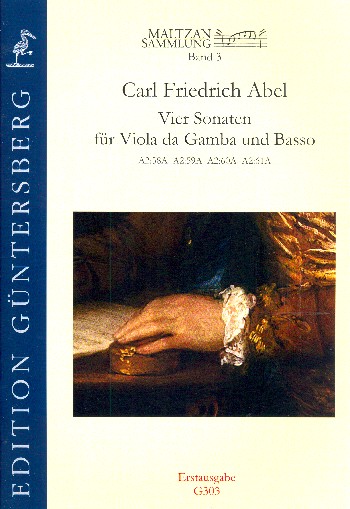 Maltzan Sammlung Band 3 - 4 Sonaten  für Viola da gamba und Bc  Partitur und Stimmen (Bc nicht ausgesetzt)