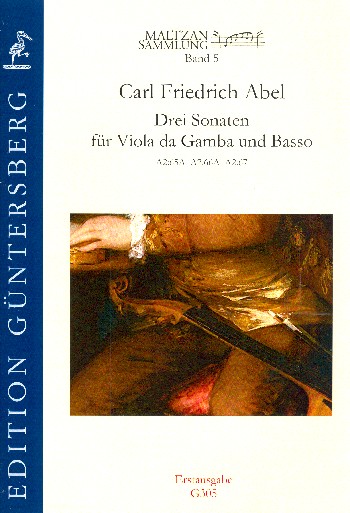 Maltzan Sammlung Band 5 - 3 Sonaten  für Viola da Gamba und Bc  Partitur und Stimmen (Bc nicht ausgesetzt)