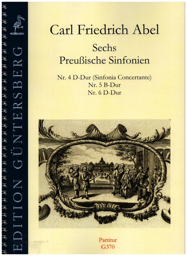 6 Preussische Sinfonien (Nr.4-6)  für 2 Oboen, 2 Hörner, 2 Violinen, Viola und Bc  Partitur