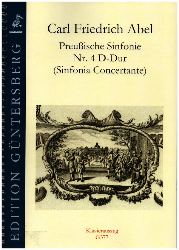 Preussische Sinfonie Nr.4 D-Dur (Sinfonia Concertante)  für 2 Oboen, 2 Hörner, 2 Violinen, Viola und Bc  Klavierauszug