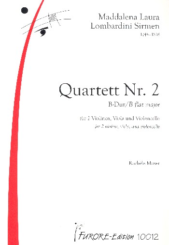 Quartett B-Dur Nr.2  für Streichquartett  Partitur und Stimmen