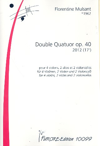 Double quatuor op.40 pour 4 violons,  2 altos et 2 violoncelles  partition et parties