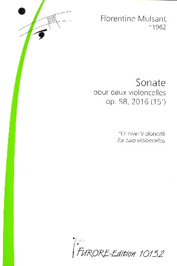 Sonate op.58  für 2 Violoncelli  Partitur und Stimmen