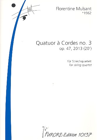 Quatuor à cordes no.3 op.47  für Streichquartett  Partitur und Stimmen