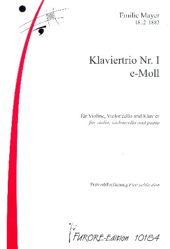 Trio e-Moll Nr.1  für Violine, Violoncello und Klavier  Stimmen