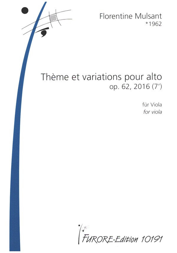 Thème et variations pour alto op.62&nbsp;&nbsp;für Viola&nbsp;&nbsp;