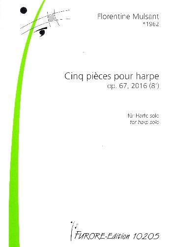 5 Pièces op.67  für Harfe  