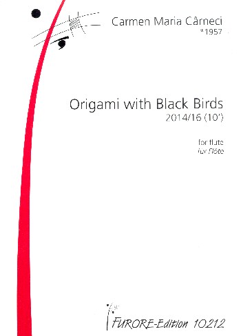 Origami with black Birds  für Flöte  