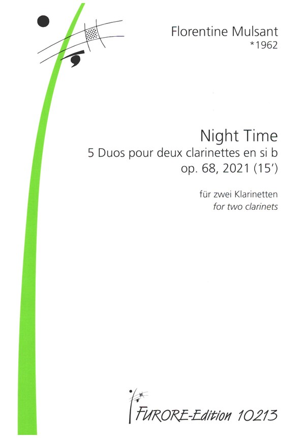 Night Time op.68  für 2 Klarinetten  Spielpartitur