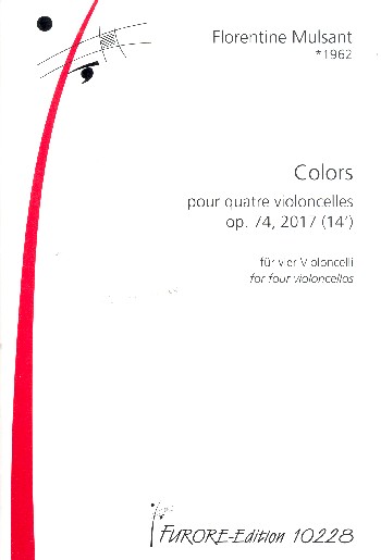 Colors op.74  für 4 Violoncelli  Partitur und Stimmen