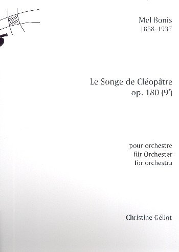 Le songe de Cléopatre op.180  für Orchester  Partitur