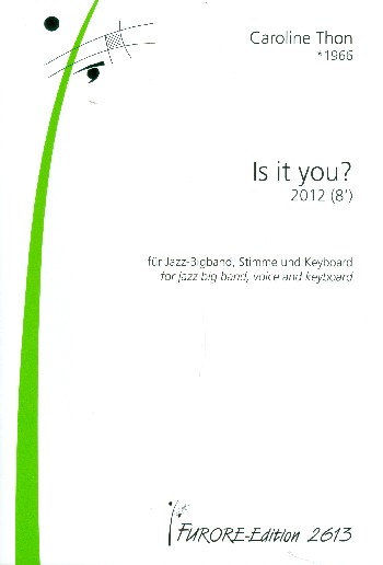 Is it You  für Stimme, Jazz-Bigband und Keyboard  Partitur