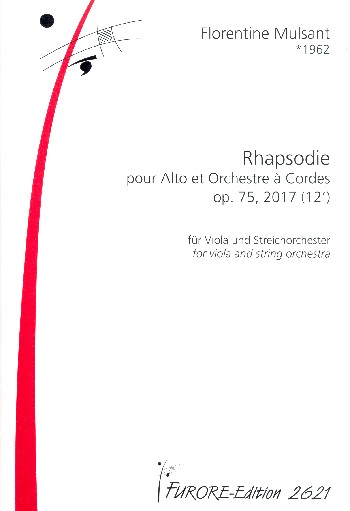 Rhapsodie op.75  für Viola und Streichorchester  Partitur