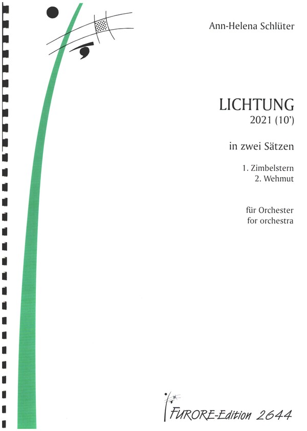 Lichtung  für Orchester  Partitur